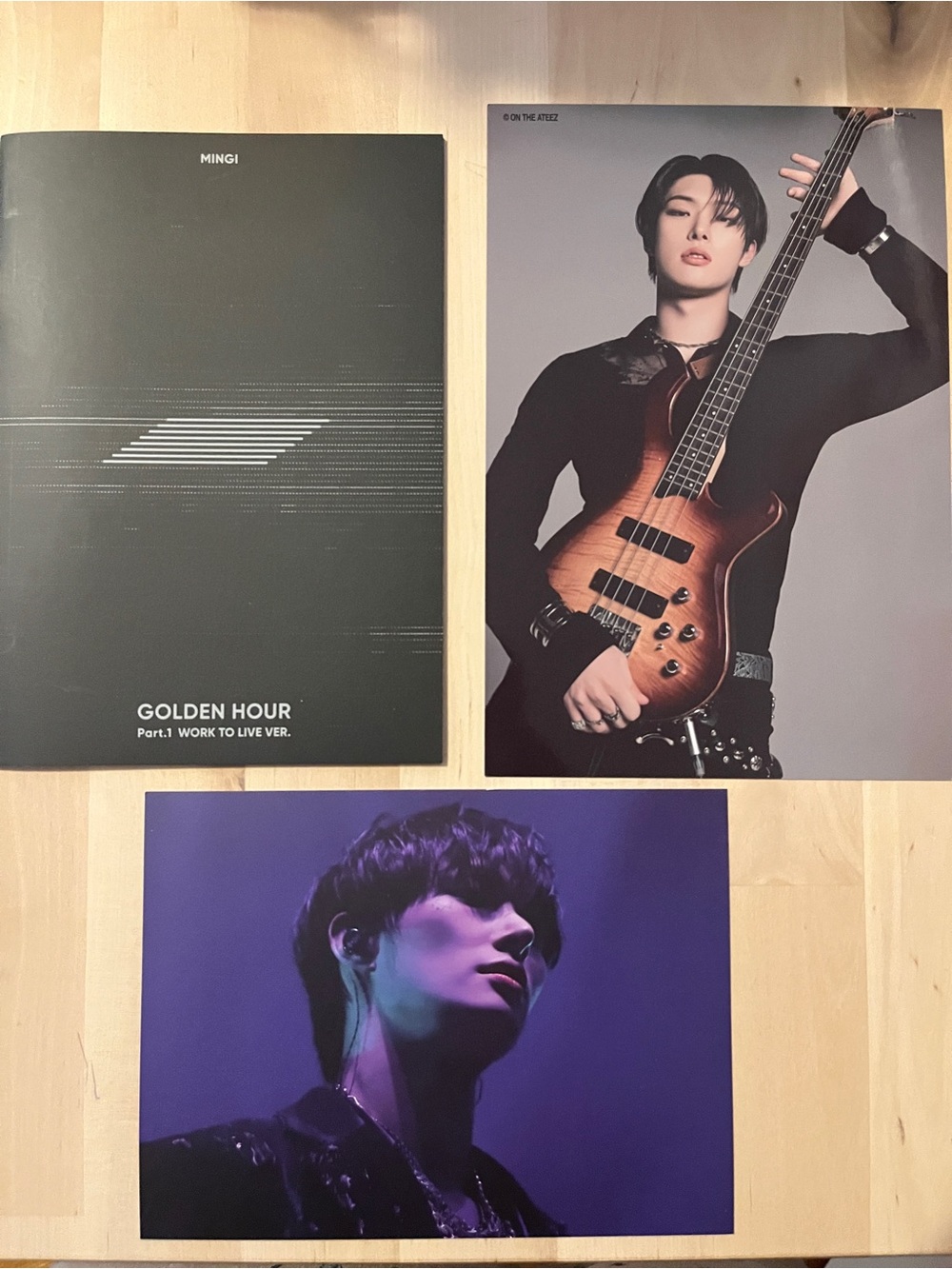 Mingi 'Golden Hour' Photobook, glossy two sided photo and card